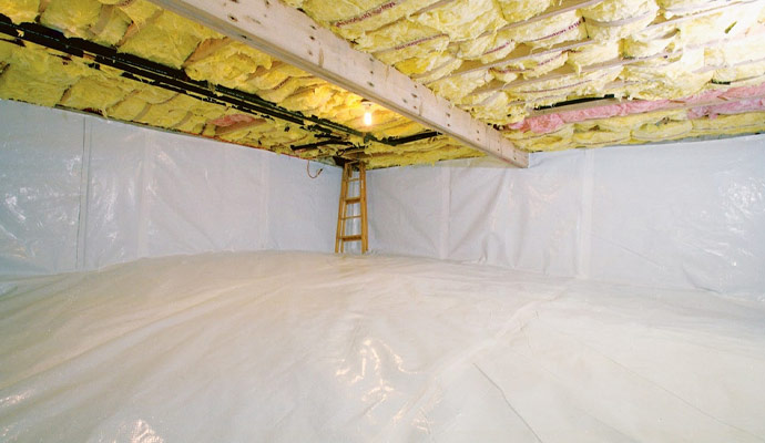 Crawl Space Conversion into Storage Area